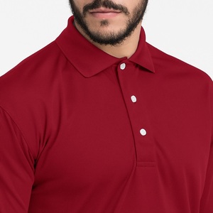 Los hombres de encargo 100% poliéster humedad malla libre del deporte Polo - Product Image 3