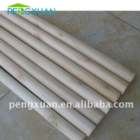 Bâtons en bois d'eucalyptus ronds écologiques de 70 à 220 cm de longueur pour drapeaux