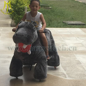 لعبة Hansel من القطيفة لعبة ركوب الخيل على عجلات حيوانات قطيفة بمحرك - Product Image 2