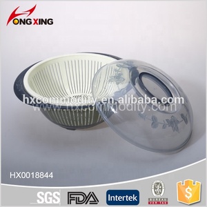 Cesto di plastica per il pane con coperchio cesto di conservazione per frutta e verdura acqua cestello e lavabo - Product Image 3