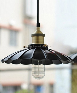 Retro único paraguas forma de onda rayas negro araña de hierro para <span class=keywords><strong>la</strong></span> decoración del <span class=keywords><strong>restaurante</strong></span> - Product Image 3