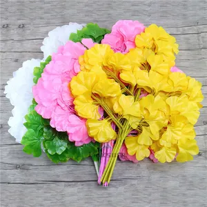 Yellow Color Artificial Plastic Ginkgo Biloba Leaves Silk Biloba Leaf For Decor