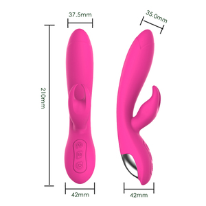 Y.Love USB ricaricabile giocattoli sessuali femminili a caldo che vendono forte vibratore di coniglio vibrante con doppio motore in Silicone materiale - Product Image 2
