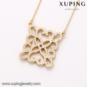 <span class=keywords><strong>41910</strong></span> joyería de moda xuping níquel magnético 18 K oro colgante cuadrado collar al por mayor de China - Product Image 4