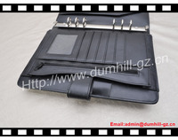 Organizador A5 de PU para escritorio de oficina con clip de metal para bloc de papel