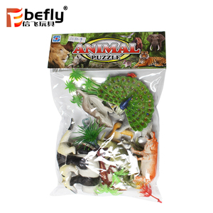 Toplu ucuz içi boş plastik tavuskuşu hayvan oyun seti hediye oyuncak - Product Image 2