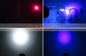 3 in 1 Red Laser Torch UV Ultraviolet Blacklight <strong>Tester</strong> 16 LED Flashlight