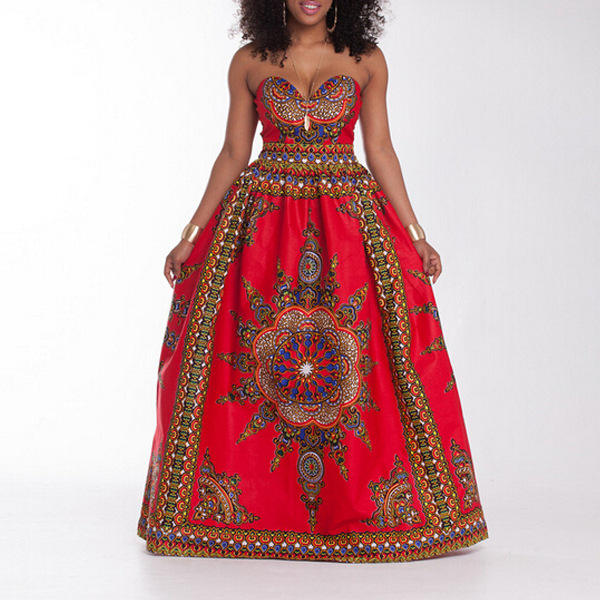 African Print Bazin Dress Styles African Dresses For Women Picture