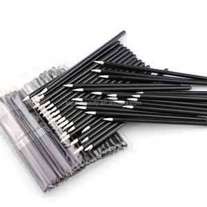 50pcs <span class=keywords><strong>pinceau</strong></span> <span class=keywords><strong>Eyeliner</strong></span> en fibre de couleur blanche pour outils cosmétiques de beauté - Product Image 2