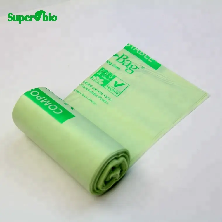 3 جالون عالية القوة قوية اضافية سميكة أكياس قمامة الخضراء القابلة للتحلل كيس القمامة مع فترة صلاحية طويلة