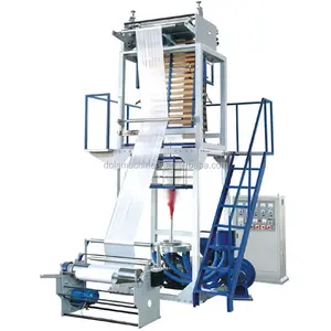 Harga Murah Single Screw HDPE LDPE Plastik PE Film Blowing Machine Tanpa Mengangkat Perangkat