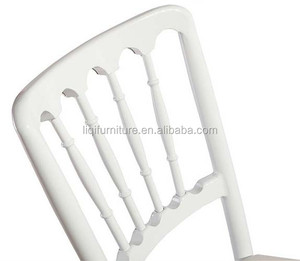Chaise en aluminium blanche et noire de château de <span class=keywords><strong>Napoléon</strong></span> avec le coussin fixe QL800CW - Product Image 5