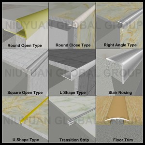 Buena venta en mercado de ultramar cantoneras de aluminio perfil de PVC antideslizante y moldeo de vinilo piso de fabrica profes - Product Image 6