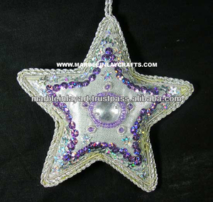 Zari Embroidery Christmas Tree <b>Hanging</b> Ornament - Product Image 1