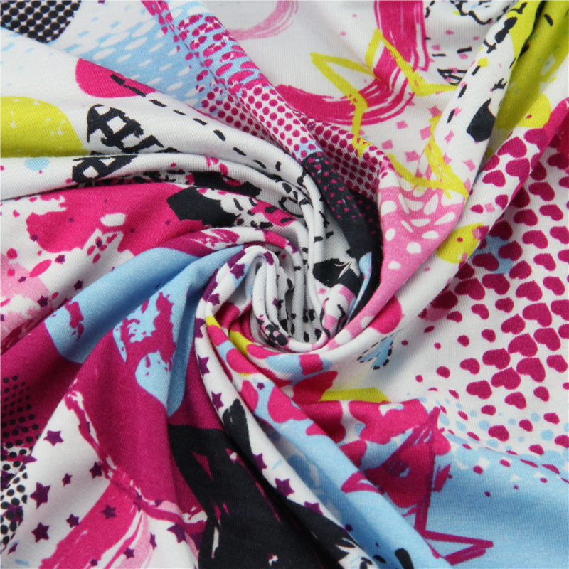 Футболка из бамбукового спандекса с цифровым принтом на заказ, одежда для детей, женское платье