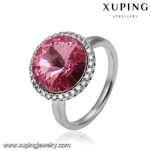 14526 Xuping haute qualité Swarovski bague ravissante avec diamant disponible en différentes couleurs pour les femmes - Product Image 1