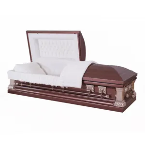 在中国制造的美式金属棺材木制棺材，名称为 LZ coffin