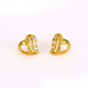 27121 xuping fashion jewellery, Custom fashion imitation charming zircon heart shaped earrings