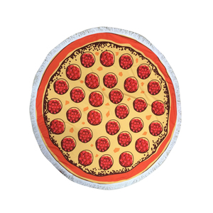 Sublimazione Poliestere Bianco Blu Solido Ciambelle Mandala Asciugamano Da Spiaggia - Product Image 4