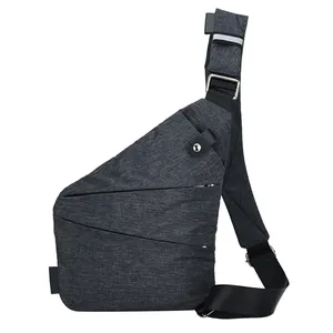 Mode neue einfarbig casual sling multifunktionale leichte männliche anti diebstahl kleine brust pack schulter mann umhängetasche