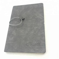 Agenda de jour couverture souple taille A5 Organisateur fermeture à anneaux Carnet de voyage en cuir avec reliure à coudre