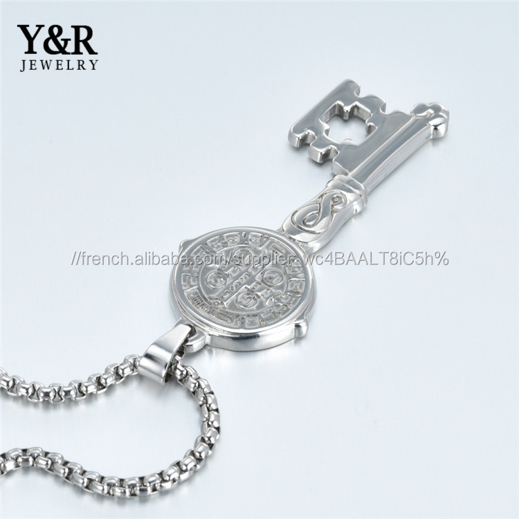 Dernière Conception clé forme Significative Religion Joli Pendentif