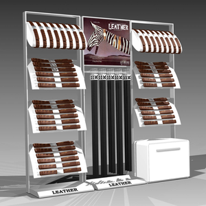 Bán lẻ trung tâm mua sắm <span class=keywords><strong>Rack</strong></span> hiển thị vành đai da với Giá kim loại và <span class=keywords><strong>Acrylic</strong></span> đứng - Product Image 2