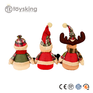 Adornos Navideños de Peluche de Santa Claus y <span class=keywords><strong>Reno</strong></span> - Decoración Festiva Colgante, Adornos de Peluche Suaves para Árbol, Regalo, <span class=keywords><strong>Coche</strong></span> y Hogar - Product Image 2