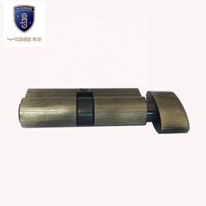 Ottone europeo da 70mm a pomello singolo aperto serratura a cilindro su blocco ABS corpo mortasa serratura per uso appartamento - Product Image 4