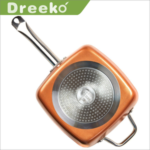 <span class=keywords><strong>4</strong></span> <span class=keywords><strong>Pcs</strong></span> Rivestimento In Ceramica, tra cui frittura cestino quadrato profondo pan <span class=keywords><strong>Set</strong></span> di Pentole - Product Image 2