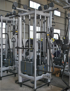 Venta directa del fabricante Home Fitness 4 Estaciones Cable Machine Equipo de gimnasio comercial para ejercicio de varias estaciones - Product Image 5