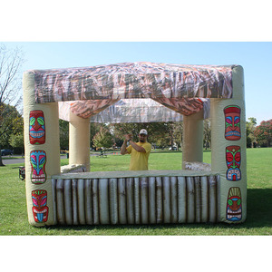 Barre gonflable portative de <span class=keywords><strong>tiki</strong></span> avec des paumes pour le <span class=keywords><strong>bar</strong></span> extérieur de bière de plage de bière d'été - Product Image 4