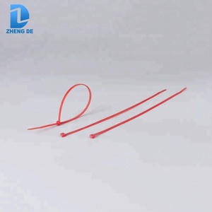 Bonne Qualité attache de câble, attache de câble autobloquante, rouge en <span class=keywords><strong>plastique</strong></span> étiquette liens - Product Image 2