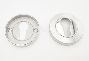 Design moderne serrure à levier tubulaire en acier inoxydable chambre intimité poignées de porte serrure sur <span class=keywords><strong>rosace</strong></span> ronde - Product Image 2