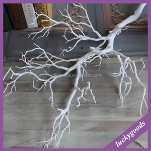 Tallo de árbol seco blanco de 90cm para decoración de mesa, venta al por mayor