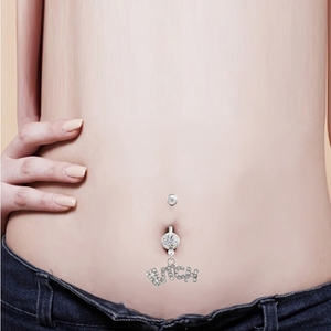 <strong>Fake</strong> Navel Tassel Bell Body <strong>Piercing</strong> Belly Button <strong>Ring</strong>