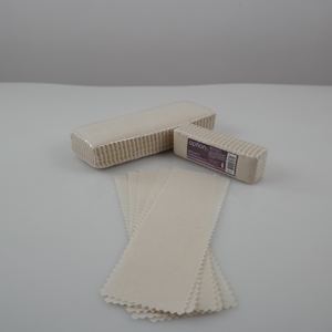 OEM <span class=keywords><strong>strisce</strong></span> di <span class=keywords><strong>ceretta</strong></span> depilatoria mussola monouso per le donne 7.6cm x 23cm 140gsm 100 pz - Product Image 2
