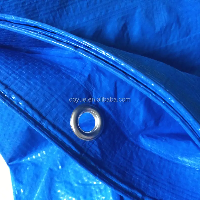Foglio di Tarpoline in polietilene tereftalato blu impermeabile Pe, qualità blu altro tessuto tessuto maglia semplice rivestito donne, uomini