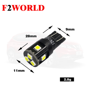 AMS LED f2world LED T10 3030 7smd ánh sáng trắng LED tự động đèn đuôi bật tín hiệu nội thất 12V bóng đèn cho tất cả các loại xe - Product Image 5