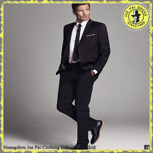 <span class=keywords><strong>Blazer</strong></span> da <span class=keywords><strong>Uomo</strong></span> 100% Lana, Monopetto con Risvolto, Nero Formale, Giacca Elegante per <span class=keywords><strong>Uomo</strong></span> - Product Image 4