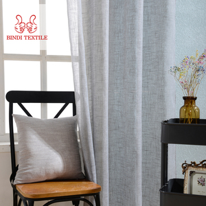 CAA001 Beach style Cheap long voile curtain for bedroom window - Product Image 2