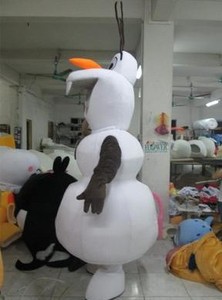 Bonhomme de neige l'olaf mascotte costume pour adulte - Product Image 1