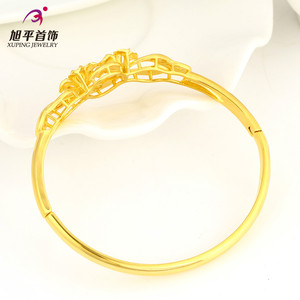 XL5023 Xuping 24K color oro al por mayor flores joyas de imitación estilo cautivador pulsera para mujeres - Product Image 4