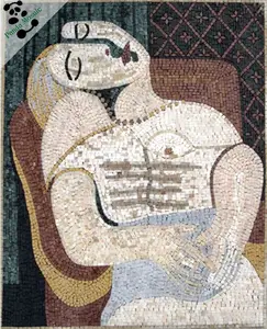 Mb Php32 Picasso Famoso Dipinto Decor A Mano Modelli di Mattonelle di Mosaico di Piastrelle di Vetro Mosaico Murale Immagine