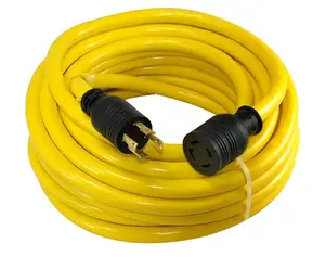 25-Foot 10/4 125/250 Volt 4 Prong 30 amp generator power cord