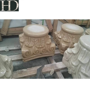 Hand Carving Marble <strong>Roman</strong> Pillars Marble <strong>Column</strong> <strong>Base</strong> for Sale for Construction Project