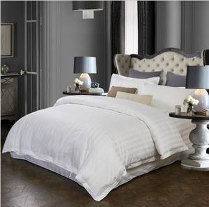 南通ホテルリネン綿100% シート40s * 40s250TCストライプ生地ホテル寝具用40s * 40s 250TC - Product Image 4