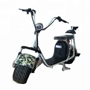 Citycoco Olahraga Luar Ruangan dengan Tas Golf, Listrik Scooter City Coco dengan Dudukan Ponsel 1500W Citycoco