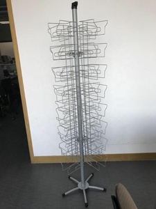 Bán lẻ kim loại Sàn 4 túi mặt Khăn Ăn Spinner Hiển Thị - Product Image 4