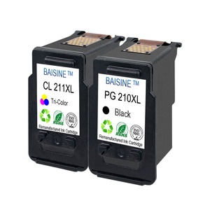 Nuevos productos Baisine PG 210XL CL 211XL cartucho de tinta remanufacturada PG-210XL CL-211XL compatibles para <span class=keywords><strong>Canon</strong></span> MX340 MX350 MX360 - Product Image 2
